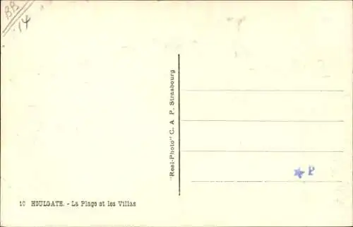 Ak Houlgate Calvados, La Plage, Les Villas