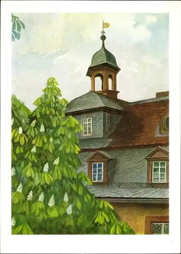 Künstler Ak Hohmann, H, Darmstadt in Hessen, 300 Jahrfeier d. Ludwig Georgs Gymnasiums, Glockenturm