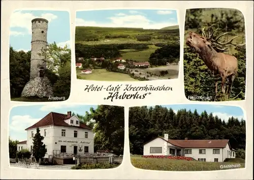 Ak Winterbach Soonwald Rheinland Pfalz, Hotel-Pension Haus Hubertus, Alteburg