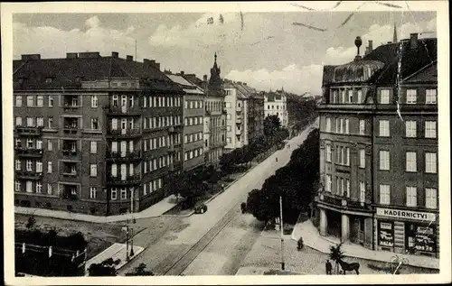 Ak Olomouc Olmütz Stadt, Straßenpartie