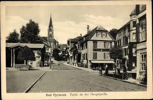 Ak Bad Pyrmont in Niedersachsen, An der Hauptquelle