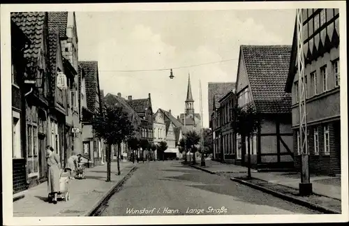 Ak Wunstorf in Niedersachsen, Lange Straße