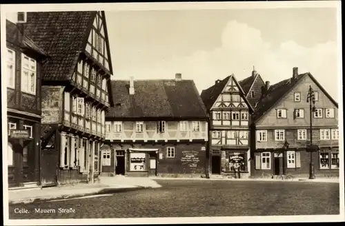 Ak Celle in Niedersachsen, Mauernstraße