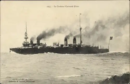 Ak Französisches Kriegsschiff, Le Croiseur Cuirassé Gloire