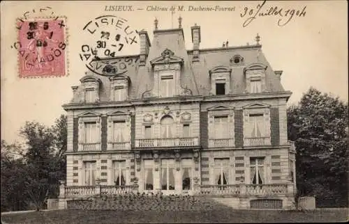 Ak Lisieux Calvados, Chateau de M. Duchesne-Fournet