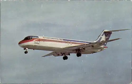 Ak Amerikanisches Passagierflugzeug Continental Airlines, McDonnell Douglas DC 9