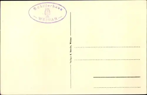 Künstler Ak Dichter und Schriftsteller Friedrich von Schiller