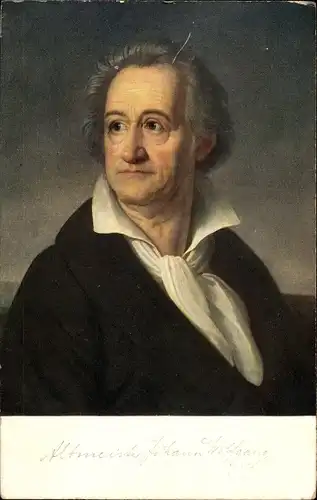 Künstler Ak Kolbe, H.C., Dichter und Schriftsteller Johann Wolfgang von Goethe, Portrait