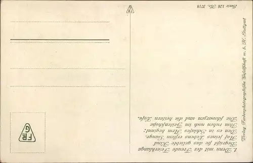 Künstler Ak Elßner, F., Das Lied von der Glocke von Schiller, Taufe, Eintritt in die Kirche