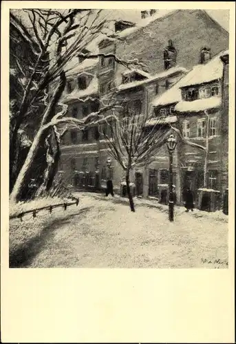 Künstler Ak Nagel, Berlin Mitte, Hinter Nikolai Kirche