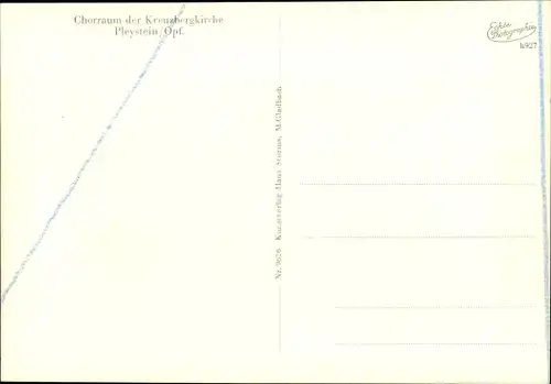 Ak Pleystein in der Oberpfalz Bayern, Chorraum der Kreuzbergkirche