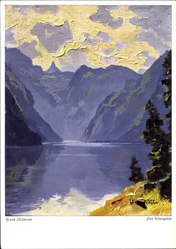 Künstler Ak Maurus, Hanns, Schönau am Königssee Oberbayern, Königssee