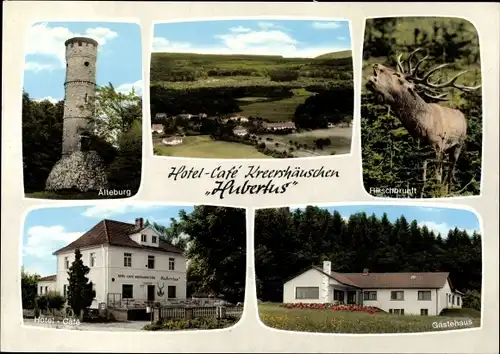Ak Winterbach Soonwald Rheinland Pfalz, Hotel-Pension Haus Hubertus, Alteburg