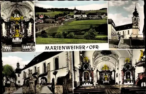 Ak Marienweiher Marktleugast im Frankenwald Bayern, Basilika, Wallfahrtskirche