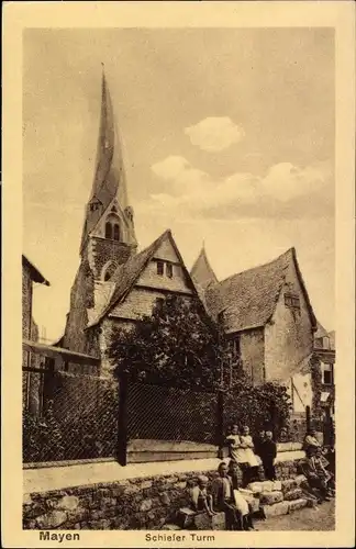 Ak Mayen in der Eifel, Schiefer Turm