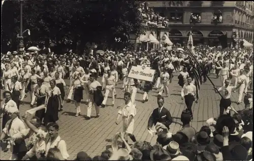 Foto Ak München Bayern, Festzug, Gruppe Nord Amerika