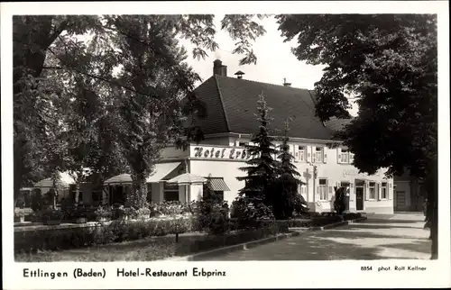 Ak Ettlingen in Baden, Hotel Erbprinz