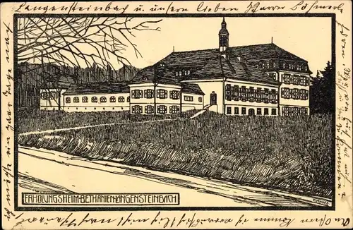 Künstler Ak Langensteinbach Karlsbad in Baden, Erholungsheim Bethanien