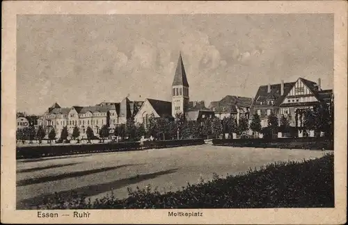 Ak Essen im Ruhrgebiet Nordrhein Westfalen, Moltkeplatz