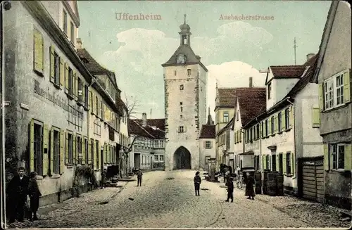 Ak Uffenheim in Mittelfranken, Ansbacherstraße