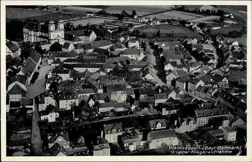 Ak Waldsassen in der Oberpfalz, Fliegeraufnahme