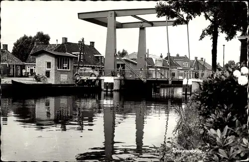 Ak Echtenerbrug Friesland, Echtenerbrug, Zugbrücke