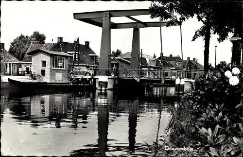 Ak Echtenerbrug Friesland, Echtenerbrug, Zugbrücke