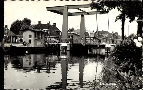 Ak Echtenerbrug Friesland, Echtenerbrug, Zugbrücke