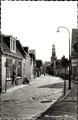 Ak Hindeloopen Friesland, Buren, Straßenpartie