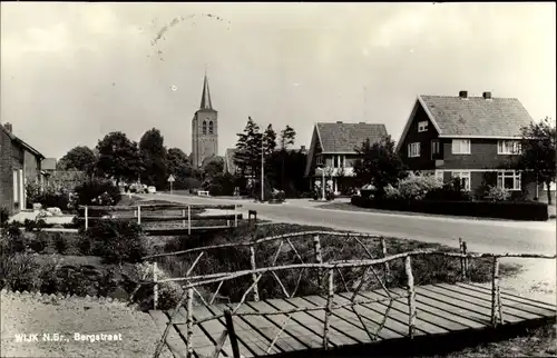 Ak Wijk Nordbrabant, Bergstraat, Ortspartie, Kirche