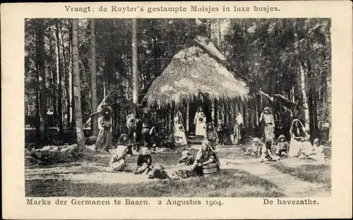 Ak  Baarn Utrecht, Marke der Germanen te Baarn, De havezathe, Kostüme