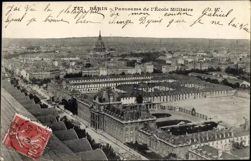 Ak Paris, Panorama de l'Ecole Militaire