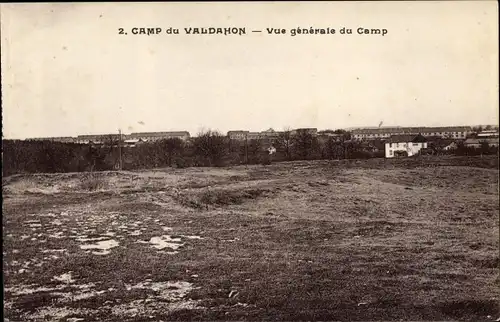 Ak Le Valdahon Doubs, Vue generale du Camp