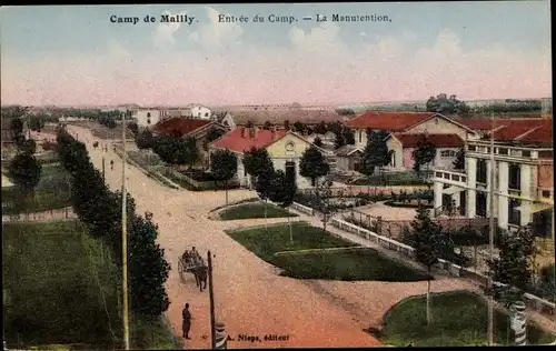 Ak Mailly le Camp Aube, Entree du Camp, La Manutention