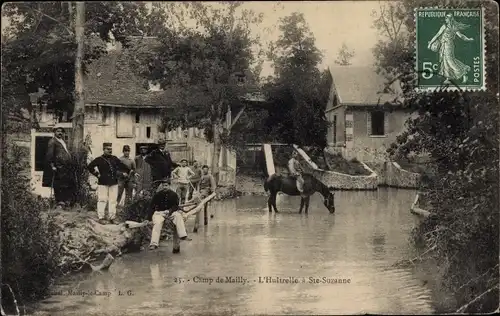 Ak Mailly le Camp Aube, L'Huitrelle a Sainte Suzanne