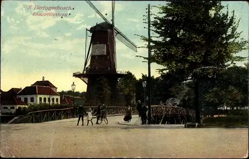 Ak ’s Hertogenbosch Nordbrabant Niederlande, Knuppeltjesbrug