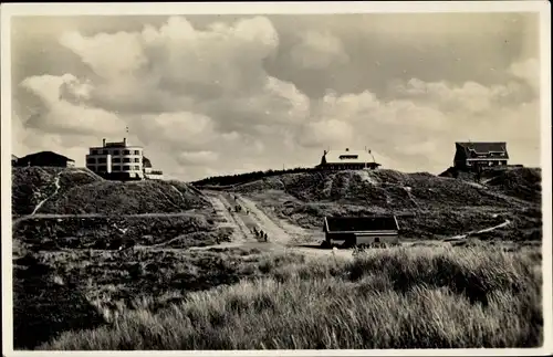 Ak De Koog Texel Nordholland Niederlande, Panorama, Häuser in den Dünen