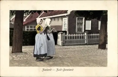 Ak Zuid Beveland Zeeland Niederlande, Trachten