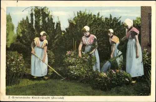 Ak Zuid Beveland Zeeland Niederlande, Z.-Bevelandsche Kleederdracht, Trachten