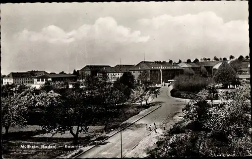 Ak Müllheim in Baden Markgräflerland, Kasernen