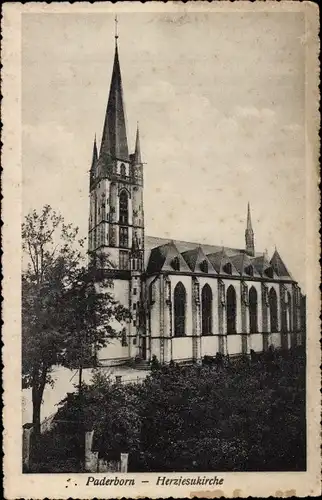 Ak Paderborn in Westfalen, Herzjesukirche