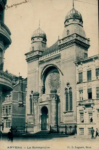 Judaika Ak Anvers Antwerpen Flandern, La Synagogue, Synagoge