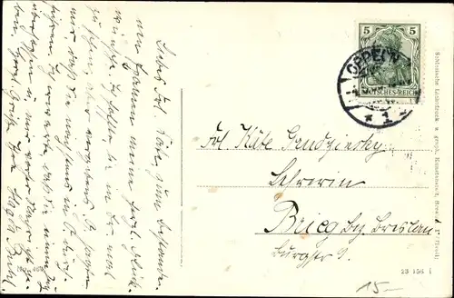 Ak Opole Oppeln Schlesien, Friedrichsplatz