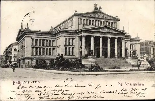 Ak Berlin Mitte, Kgl. Schauspielhaus