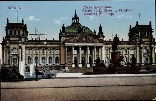 Ak Berlin Mitte, Reichstagsgebäude