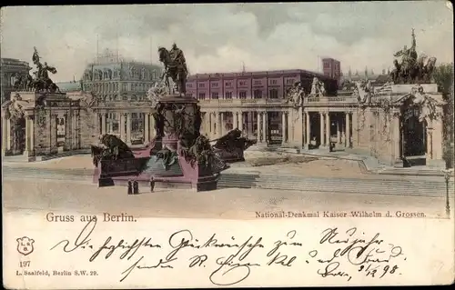 Ak Berlin Mitte, Nationaldenkmal Kaiser Wilhelm d. Grossen