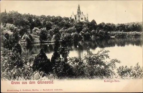 Ak Berlin Wilmersdorf Grunewald, Königs See