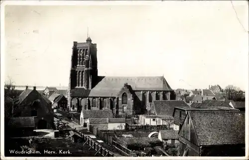 Ak Woudrichem Nordbrabant, Herv. Kerk