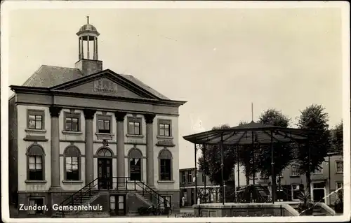 Ak Zundert Nordbrabant, Gemeentehuis, Pavillon