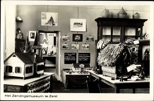 Ak Zeist Utrecht Niederlande, Het Zedingsmuseum te Zeist, Ausstellungsraum